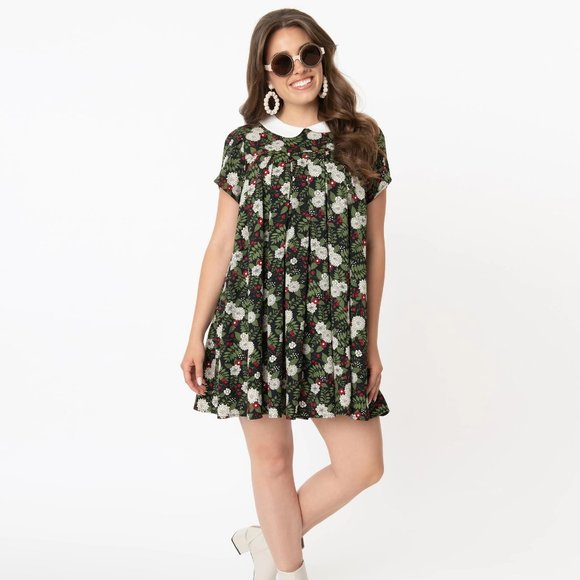 Dresses & Skirts - Chrysanthemum Babydoll mini Dress / Size Large (10-12) / New with Tags